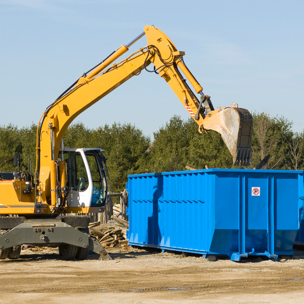 what are the rental fees for a residential dumpster in Johnson KS